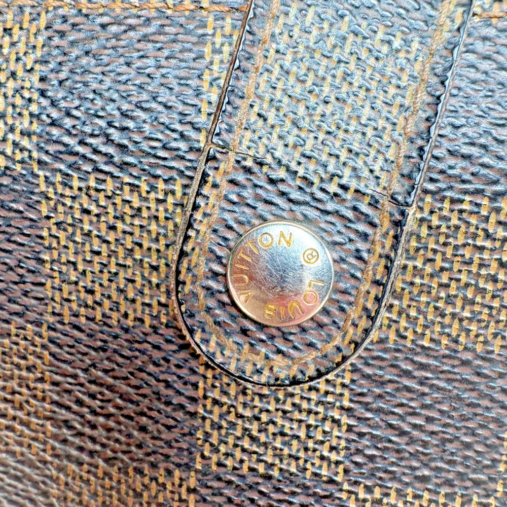 Louis Vuitton LV Damier Ebene Portefeuille Viennois French Kisslock Wallet Brown - Picture 8 of 16